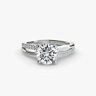 Split Shank Pavé Engagement Ring