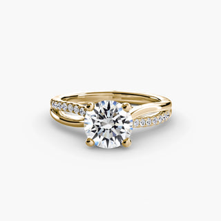 Split Shank Pavé Engagement Ring