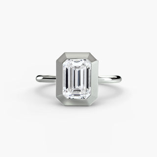 Chunky Bezel Solitaire Ring