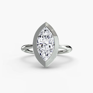 Chunky Bezel Solitaire Ring