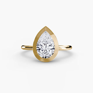 Chunky Bezel Solitaire Ring