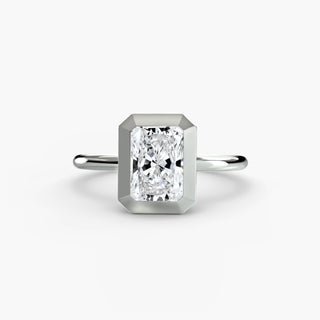 Chunky Bezel Solitaire Ring