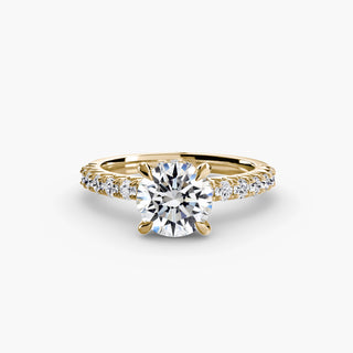Hidden Halo Pavé Engagement Ring