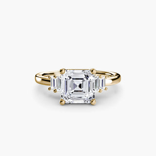 || #metal_yellow gold #diamond shape_asscher