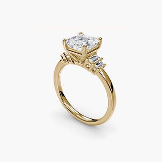|| #metal_yellow gold #diamond shape_asscher