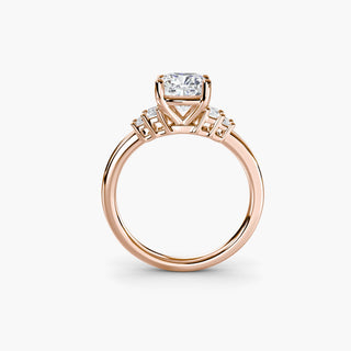 || #metal_rose gold #diamond shape_cushion
