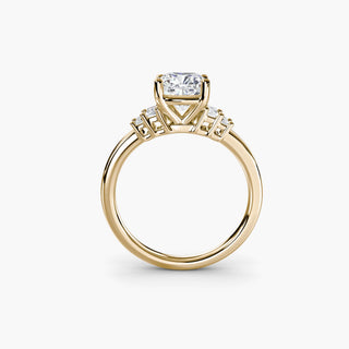 || #metal_yellow gold #diamond shape_cushion