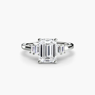 || #metal_white gold|platinum #diamond shape_emerald