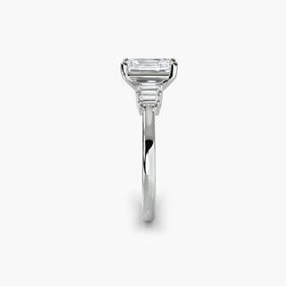 || #metal_white gold|platinum #diamond shape_emerald