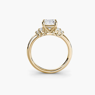 || #metal_yellow gold #diamond shape_emerald