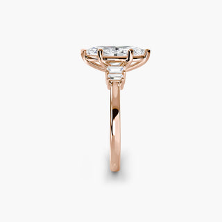 || #metal_rose gold #diamond shape_marquise