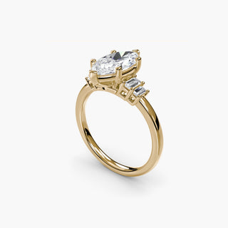 || #metal_yellow gold #diamond shape_marquise