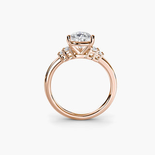 || #metal_rose gold #diamond shape_pear