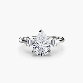 || #metal_white gold|platinum #diamond shape_pear