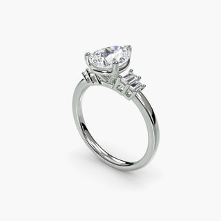 || #metal_white gold|platinum #diamond shape_pear