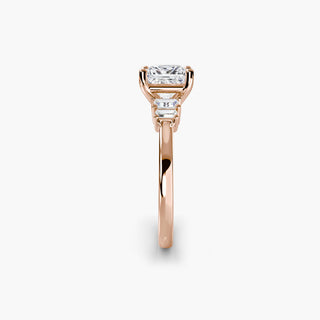 || #metal_rose gold #diamond shape_princess