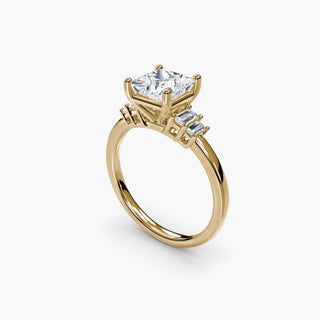 || #metal_yellow gold #diamond shape_princess
