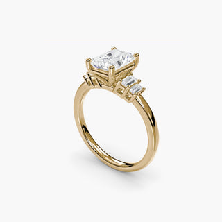 || #metal_yellow gold #diamond shape_radiant