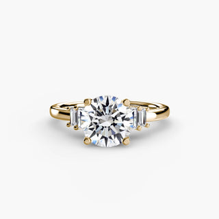 || #metal_yellow gold #diamond shape_round