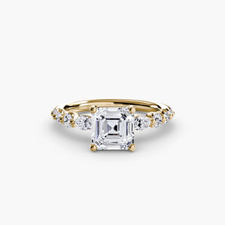 || #metal_yellow gold #diamond shape_asscher