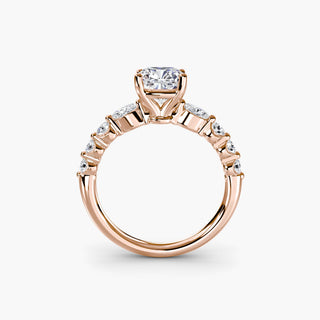 || #metal_rose gold #diamond shape_cushion