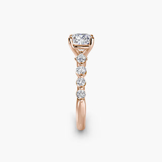 || #metal_rose gold #diamond shape_cushion