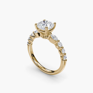 || #metal_yellow gold #diamond shape_cushion