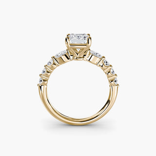 || #metal_yellow gold #diamond shape_emerald