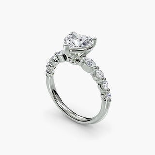 || #metal_white gold|platinum #diamond shape_heart