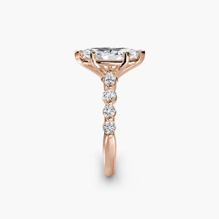 || #metal_rose gold #diamond shape_marquise