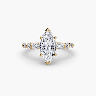 || #metal_yellow gold #diamond shape_marquise
