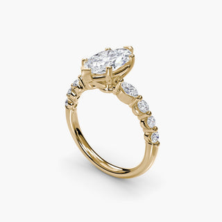 || #metal_yellow gold #diamond shape_marquise
