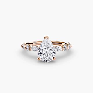 || #metal_rose gold #diamond shape_pear