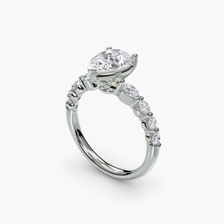 || #metal_white gold|platinum #diamond shape_pear