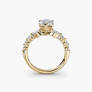 || #metal_yellow gold #diamond shape_pear