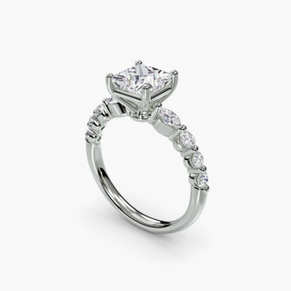 || #metal_white gold|platinum #diamond shape_princess