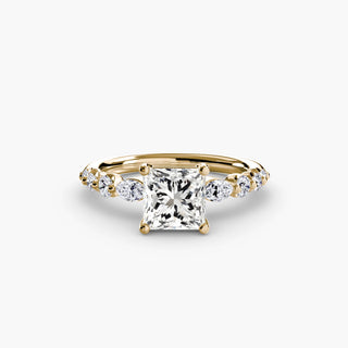 || #metal_yellow gold #diamond shape_princess