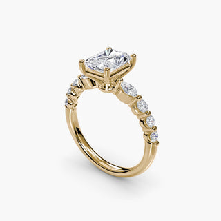 || #metal_yellow gold #diamond shape_radiant