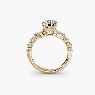 || #metal_yellow gold #diamond shape_round