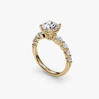 || #metal_yellow gold #diamond shape_round