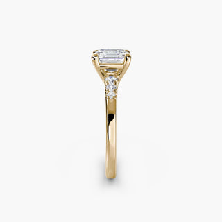 || #metal_yellow gold #diamond shape_asscher