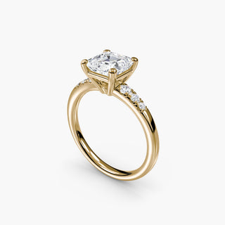 || #metal_yellow gold #diamond shape_asscher