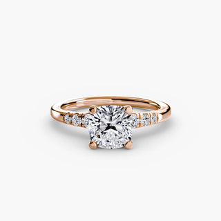 || #metal_rose gold #diamond shape_cushion
