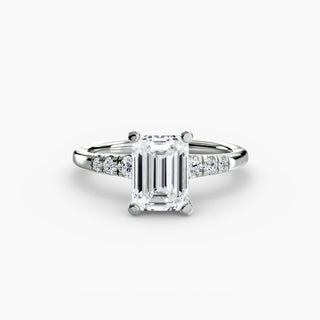 || #metal_white gold|platinum #diamond shape_emerald