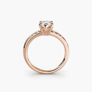|| #metal_rose gold #diamond shape_marquise