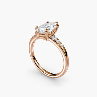 || #metal_rose gold #diamond shape_marquise