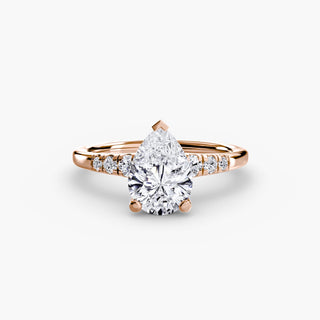 || #metal_rose gold #diamond shape_pear