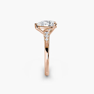|| #metal_rose gold #diamond shape_pear