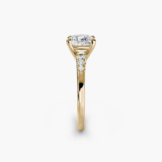 || #metal_yellow gold #diamond shape_princess