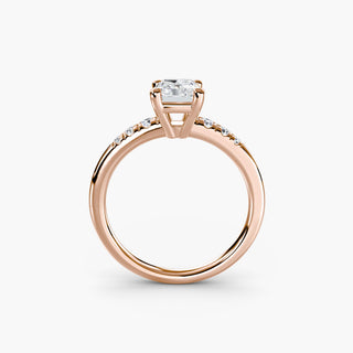 || #metal_rose gold #diamond shape_radiant